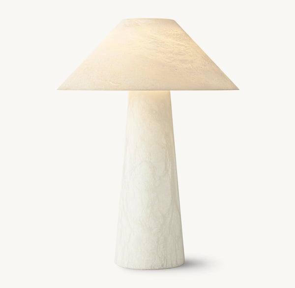 Mycena Round Stone Table Lamp