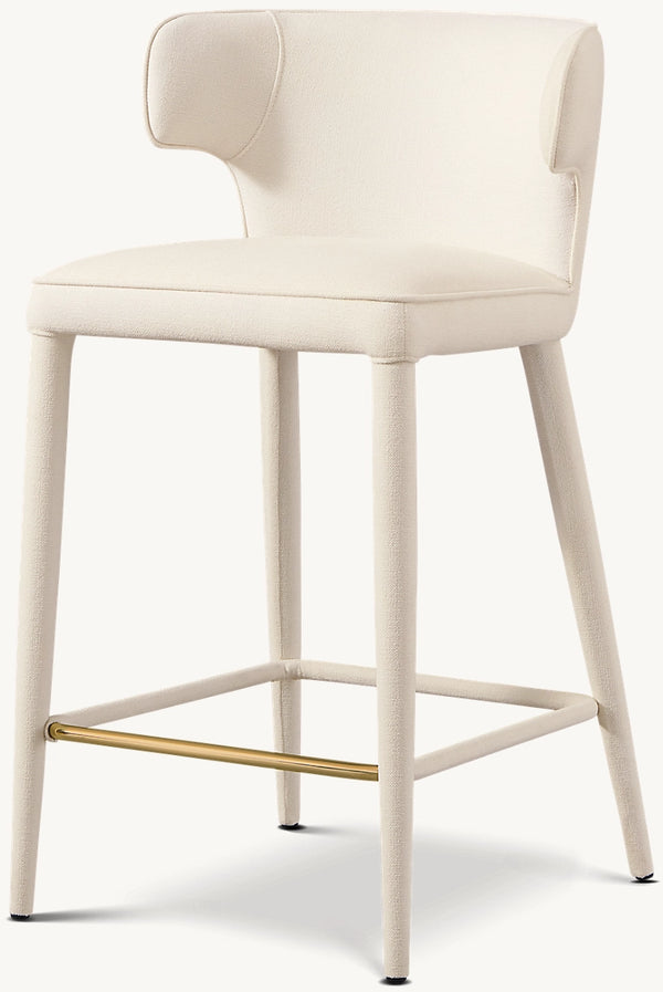 Nicola Wing Fabric Bar & Counter Stool