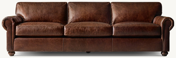 Original Lancaster Leather 3-Seat Sofa