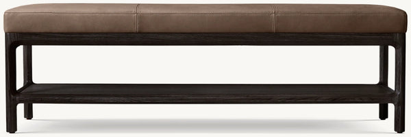 Padua Leather End-of-Bed Bench