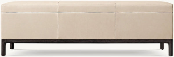Padua Leather End-of-Bed Storage Bench
