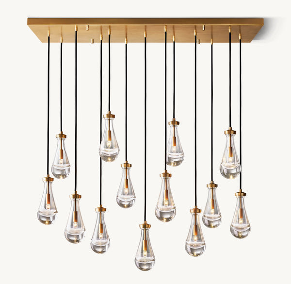 Rain Rectangular Chandelier 54"
