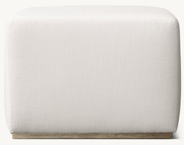 Rex Rectangular Ottoman - Oak Base