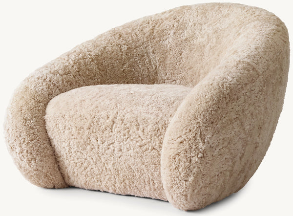 Reyna Shearling Swivel Chair