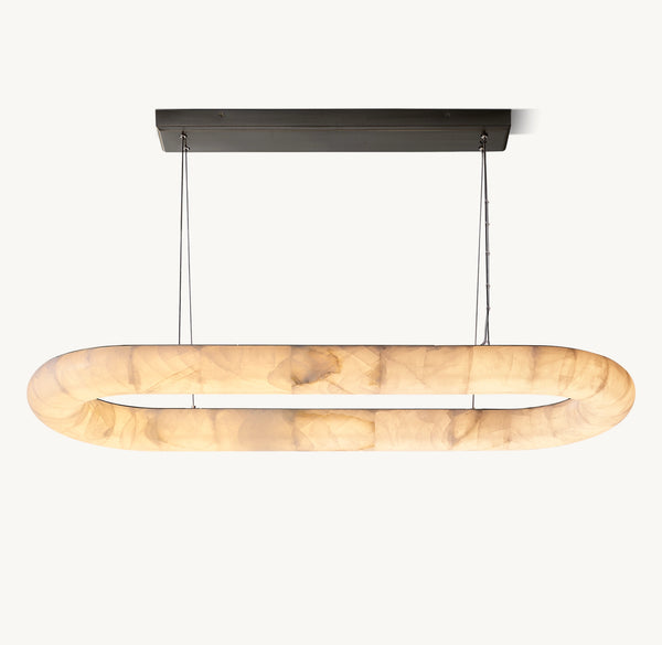 Rivage Lisse Oval Chandelier 57"