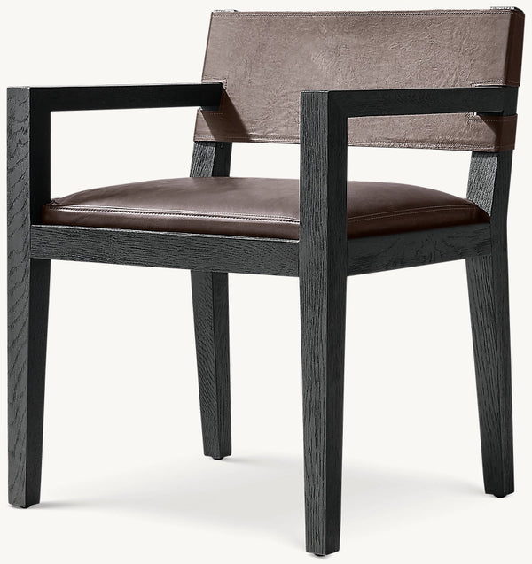 Saddle Leather Dining Armchair