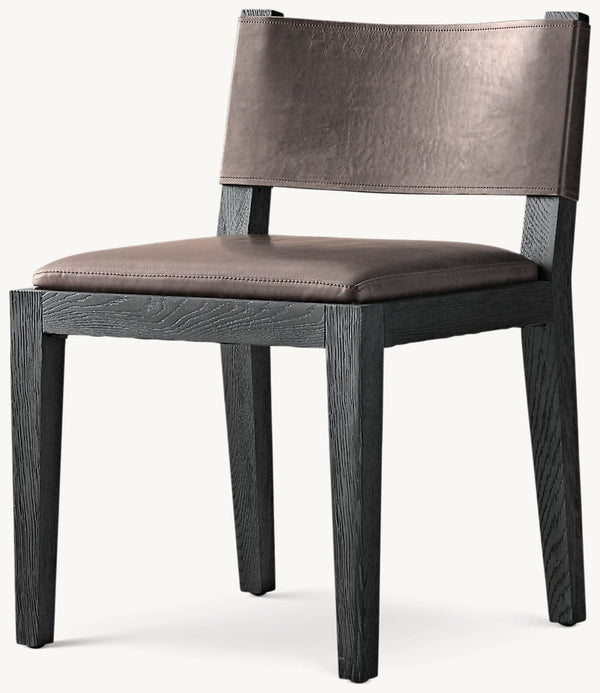 Saddle Leather Dining Side Chair
