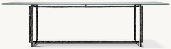 Salvador Glass Rectangular Dining Table