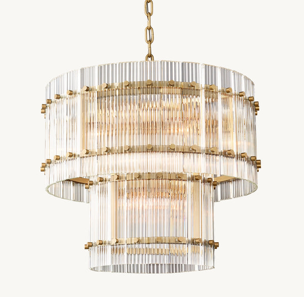 San Marco Two-Tier Round Chandelier 22"