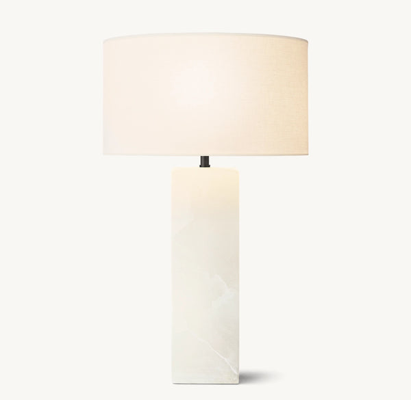 Sarezzo Stone Square Table Lamp