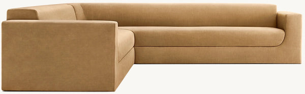 Sculptural Left-Arm L-Sectional