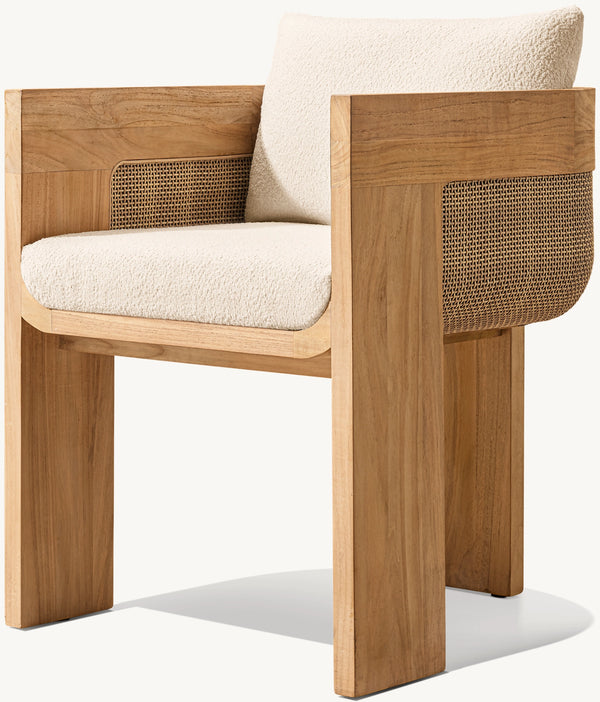 Sedona Cane Teak Dining Armchair