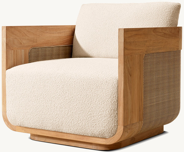 Sedona Cane Teak Lounge Chair