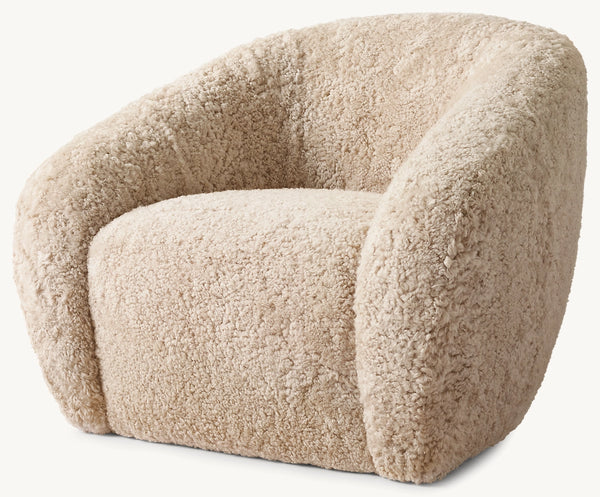 Sofia Shearling Swivel Chair