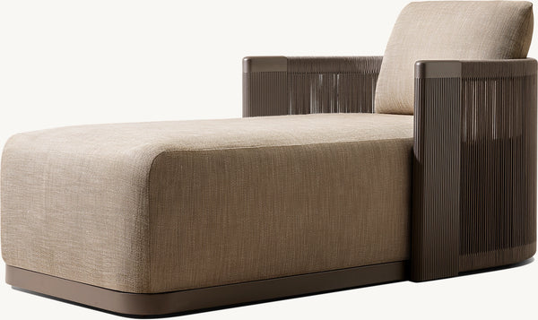 Striata Aluminum Chaise
