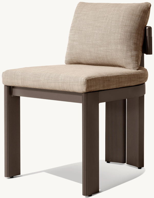 Striata Aluminum Dining Side Chair