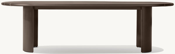 Striata Aluminum Rectangular Dining Table