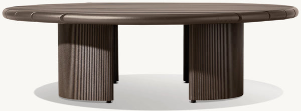 Striata Aluminum Round Coffee Table