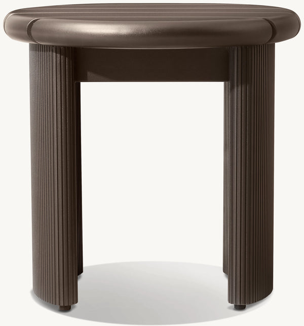 Striata Aluminum Side Table