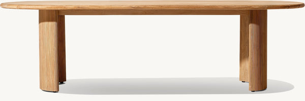 Striata Teak Rectangular Dining Table