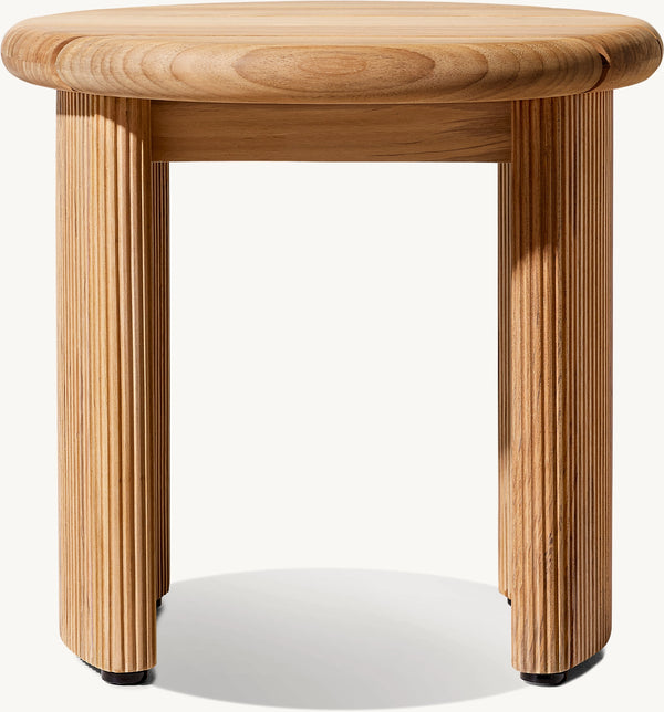 Striata Teak Side Table