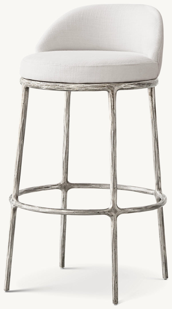 Thaddeus Fabric Swivel Bar & Counter Stool