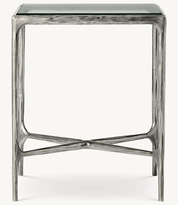 Thaddeus Glass Square Bedside Table