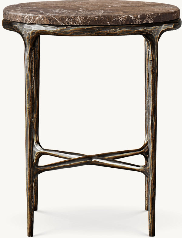 Thaddeus Marble Round Side Table