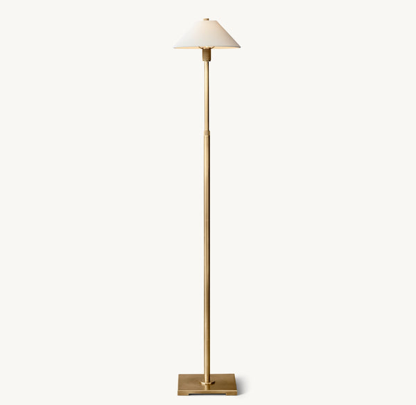 Utilitaire Linen Shade Floor Lamp