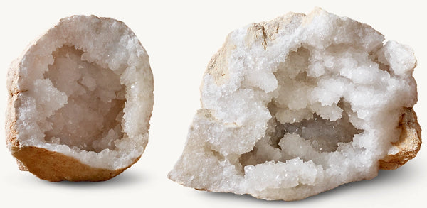 White Chalcedony Cluster Collection