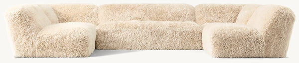 Yeti Sheepskin Customizable Sectional